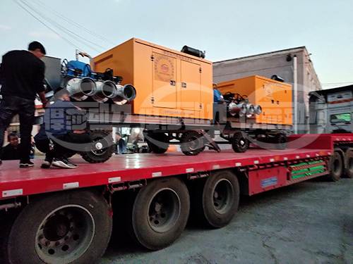 悍莎動(dòng)力1500m3/h移動(dòng)式柴油機(jī)泵車發(fā)往成都市政